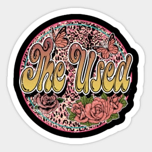 The Retro Flower Used 80s 90s Camping Vintage Style Sticker